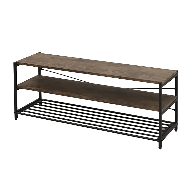 即納：エイアイテック(AITECH)TV台 幅100×奥行30×高さ38.8cm ブラウン BRN-07TD BR