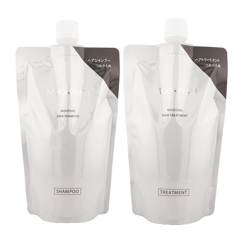 [セット] ムーンパール モイスチャー シャンプー トリートメント レフィル 各350ml [ギフトラッピング対応]