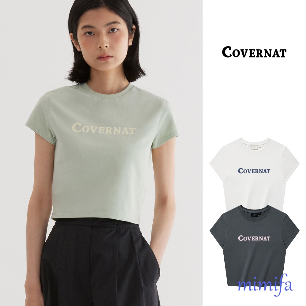 (W) オーセンティックロゴ ベビーフィットTシャツ