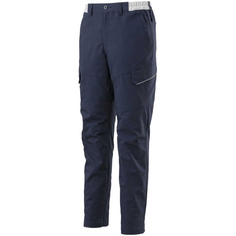 ミズノ　ワークパンツ(春夏／制電素材)[ユニセックス] S 14：ネイビー×ライトグレー　F2JF158014