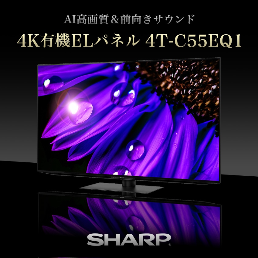 4T-C55EQ1 アクオス 4K 有機ELテレビ 55インチ 55型