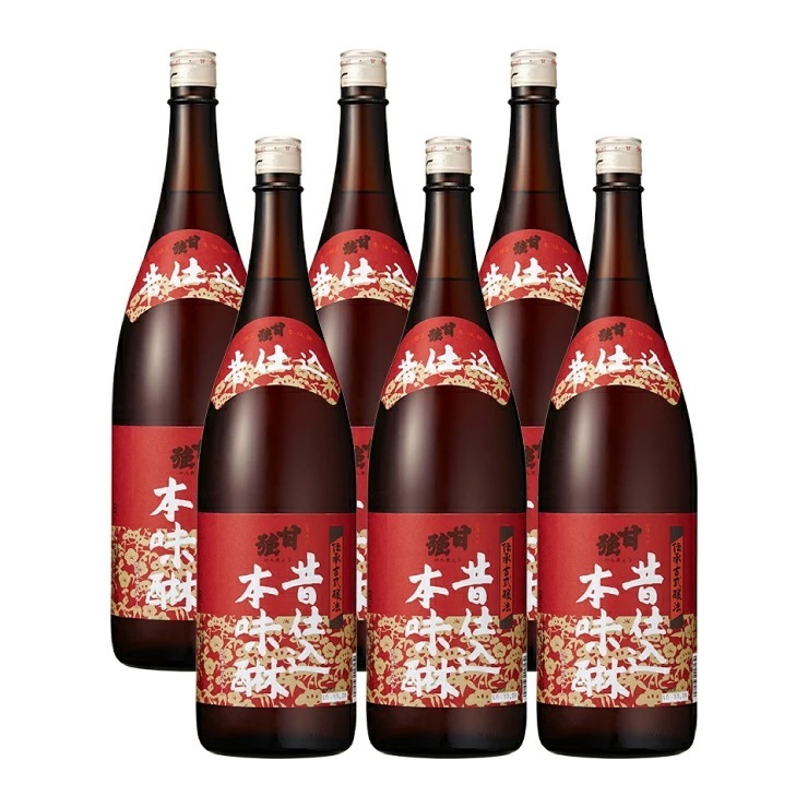 味醂 みりん 本みりん 昔仕込本味醂 瓶 1800ml 6本 甘強酒造