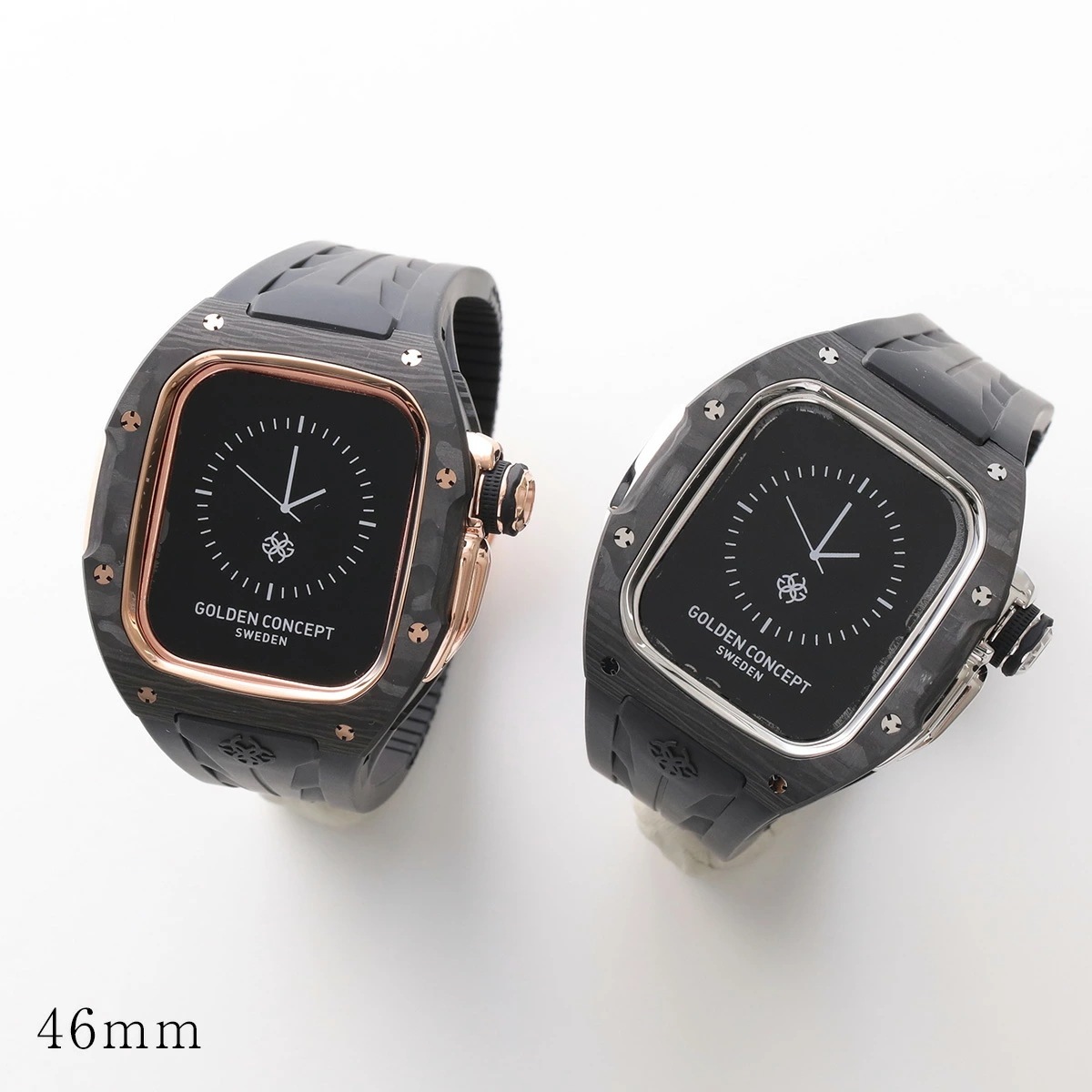 GOLDEN CONCEPT ゴールデンコンセプト Apple Watch Case アップルウォッチケース CARBON WC RSCIII46 メンズ ステンレススチール 高性能カーボン カラー2