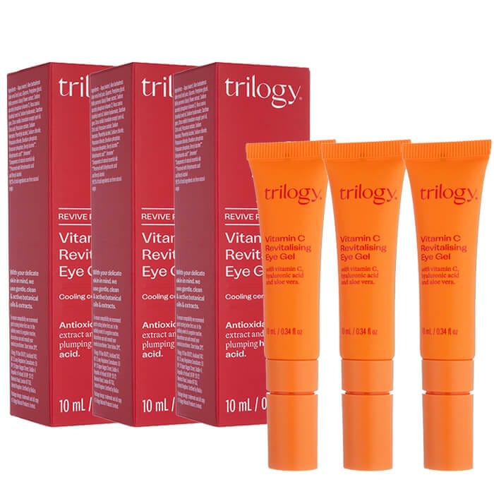 トリロジー ビタミンCリバイタライジングアイジェル 10ml 3本 目元用ジェル Trilogy Vitamin C Revitalising Eye Gel　海外発送　国際郵便発送