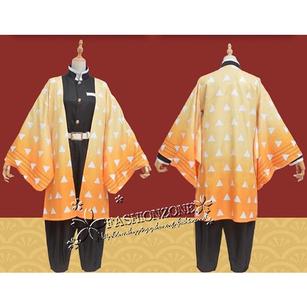 【品質良い 大好評中】大人気N0.1 我妻善逸 コスプレ衣装 ウィッグ靴 道具 武器 刀 cos ハロウィン仮装変装男女兼用 アニメ ゲーム コスチューム パーティーグッズ