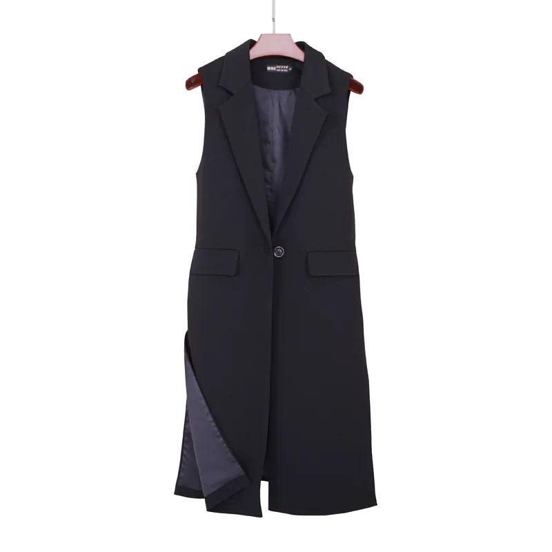 レディース トップス ジレ ジレベスト ロングジレ テーラードジレ オープンカラー 開襟