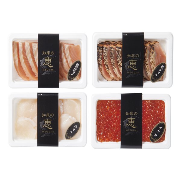 知床丼セットA 4種/各1パック/4パック入り ZOA720100074