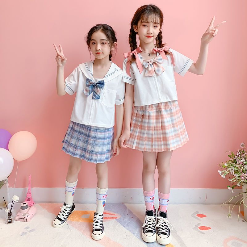 新着商品 子供服 女の子 韓国子供服 女の子 夏 子供 夏 スカート jk 制服 12歳 10代 本物 小学生 女児 大きい子 スーツ フルセット フォーマルセット・ドレス