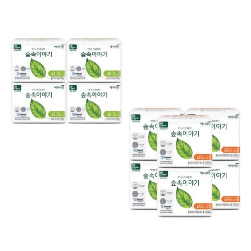 イェジ美人森の物語ビオセル生理用ナプキン大型14Px4パック+ロングパンティーライナー20Px6パック学校快適で快適な吸収さわやか