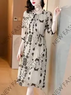 2024年夏のプリントワンピース-90