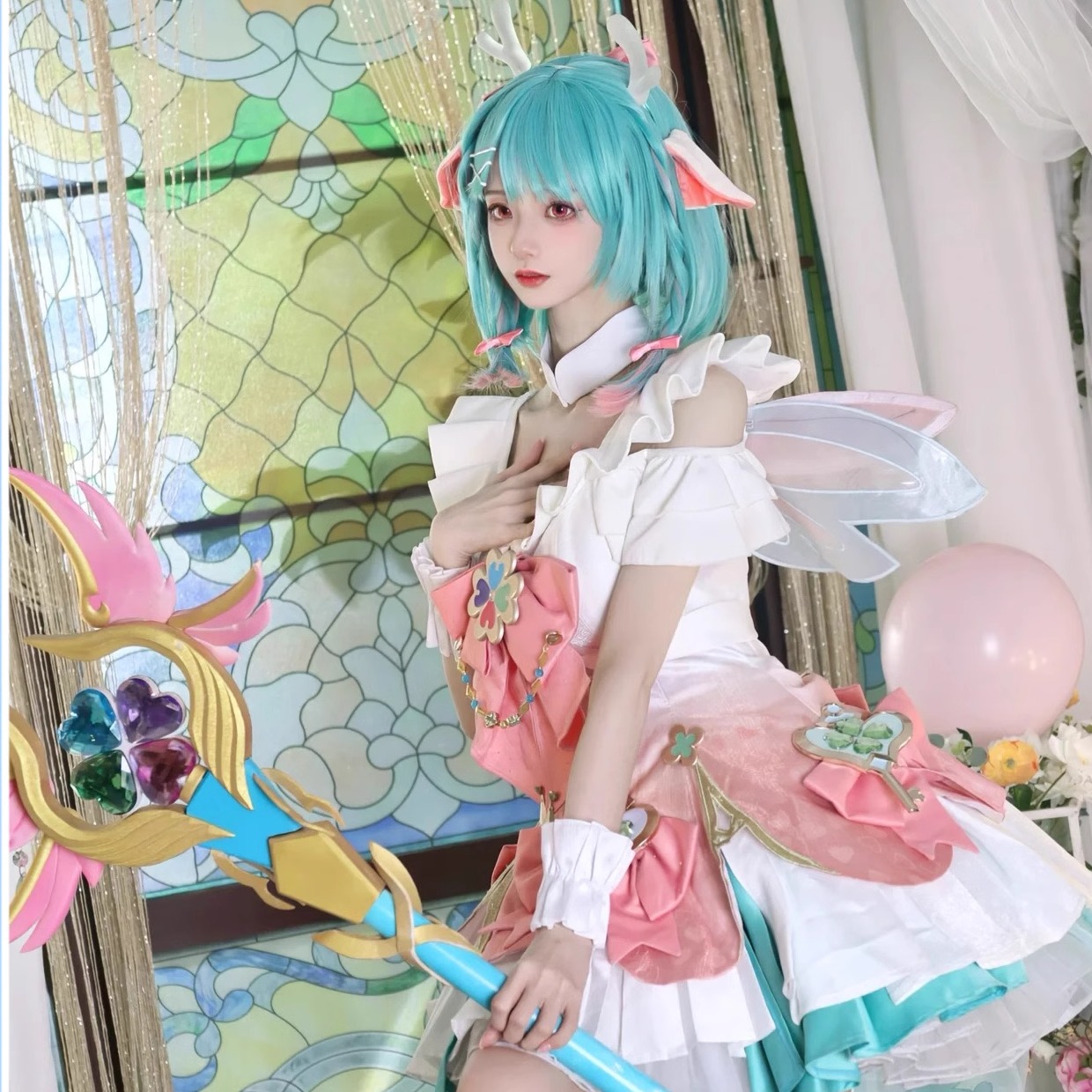 ヤオが神聖な鹿に出会う時ヤオメイに願いと祈りを捧げるウィッグレディースフルセット 10,951円