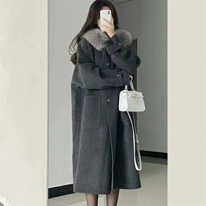 【即納】コート ロングコート レディース 秋 冬 トレンチコート アウター エレガント ジャケット ロング フード付き 長袖 アウター 無地 ゆったり 大きいサイズ きれいめ OL 通勤 人気 カジュ