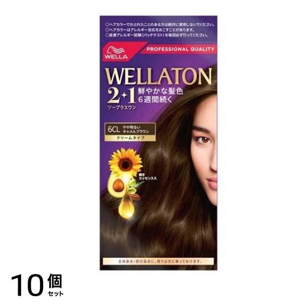 トーン2+1(ツープラスワン) クリームタイプ 6CL やや明るいキャメルブラウン 1セット入 10個セット 13,848円