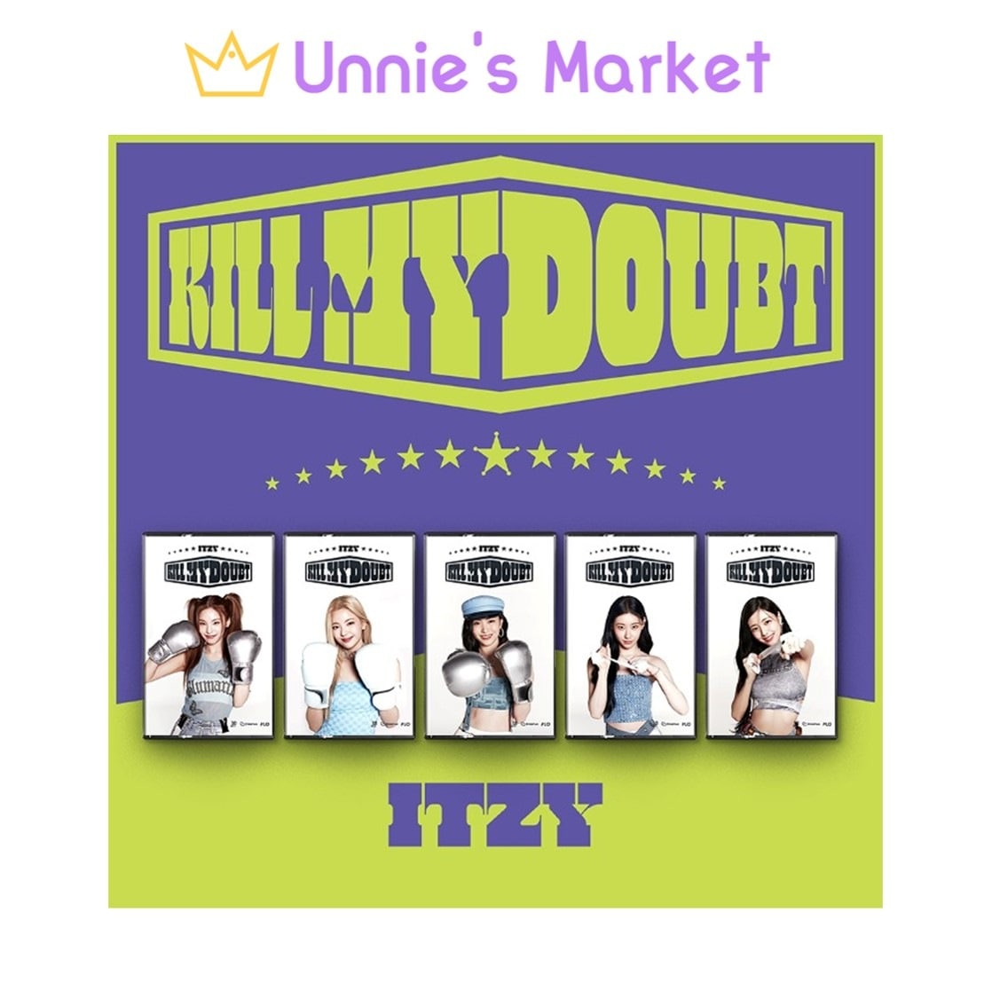 [SET] ITZY - KILL MY DOUBT Cassette Tape Ver. + Free Photocard 1EA(fan-made)