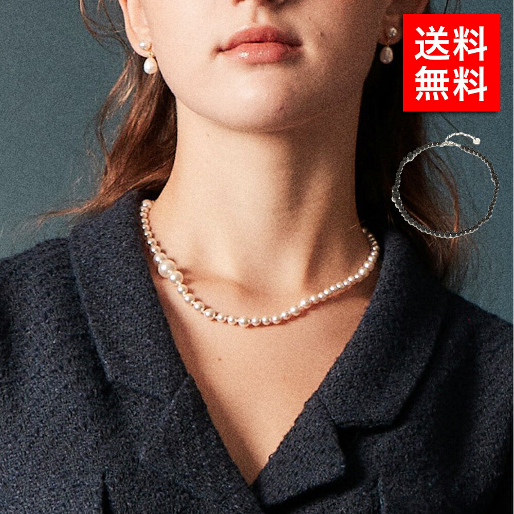 ヴィンテージハリウッド クラシック パール シルキー ネックレス 韓国 ファッション アクセサリー ユニセックス メンズ レ