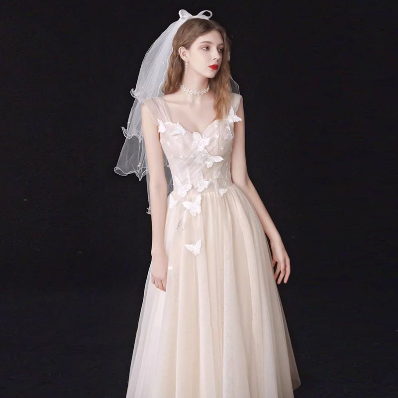 結婚式 ドレス お呼ばれ 結婚式二次会 ウェディングドレス ワンピース 花嫁ロングドレスお呼ばれ 9