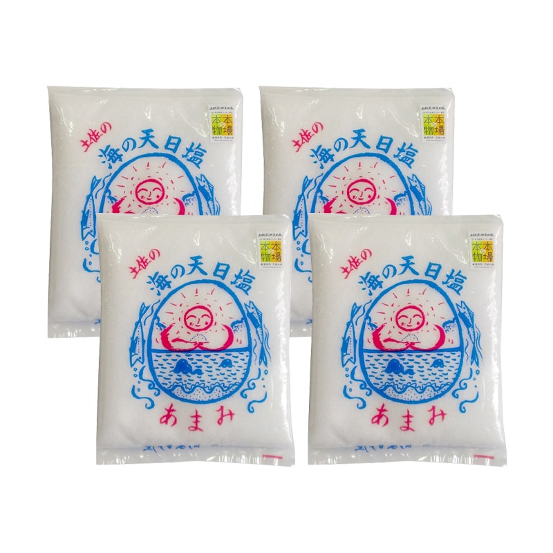 土佐の海の天日塩 あまみ 400g 4袋セット 天日干し 天然海塩 天日塩 国産 塩 天然 高知県産 調味料 土佐のあまみ屋