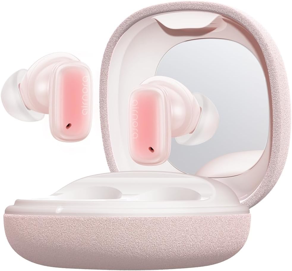 VGP2025 受賞Baseus AirNora 2 ワイヤレスイヤホン ノイズキャンセリング -42dB 小型ミラー内蔵 空間オーディオ Bluetooth5.3対応 イヤホン 30時間再生 専用ア