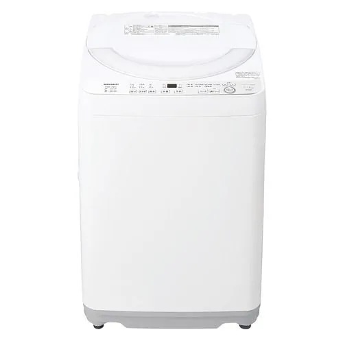 シャープ 全自動洗濯機 洗濯6.0kg 穴なし槽 ガンコつけおきコース ES-GE6K-W ホワイト系