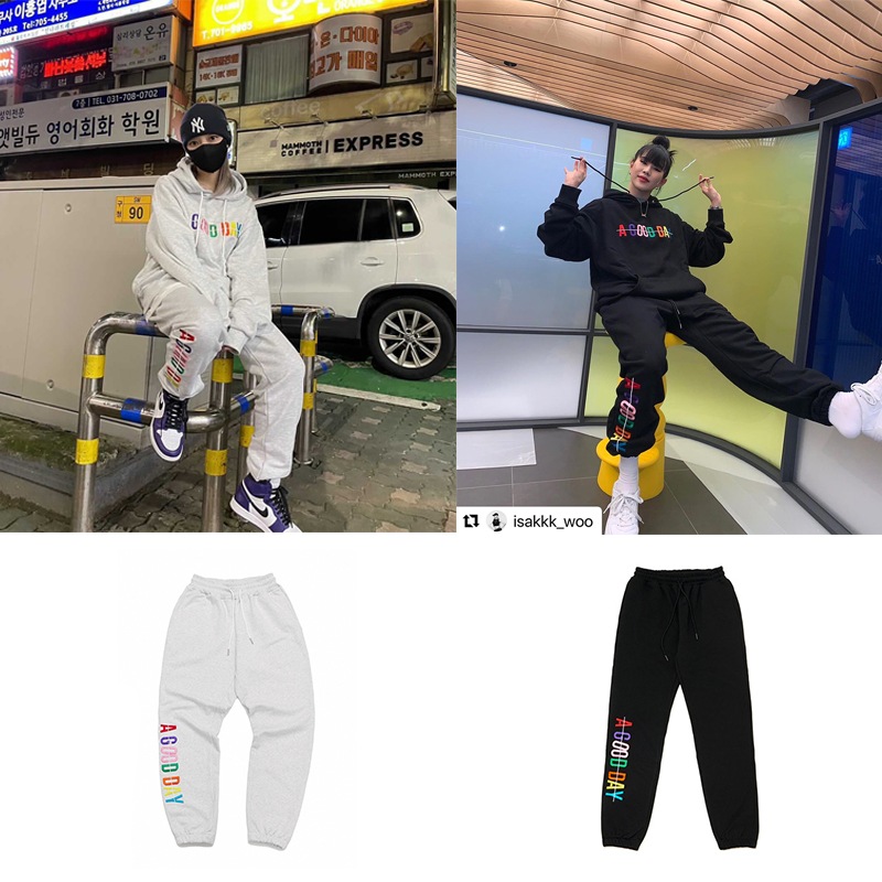 RAINBOW PANTS (BLACK, MELLANGE)