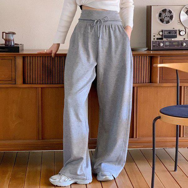 Hスタイル(PT)ウエストエンドワイドパンツ 春 レディース スラックス ワイドパンツ バンディングパンツ ビッグサイズ マタニティウェア ストレートパンツ