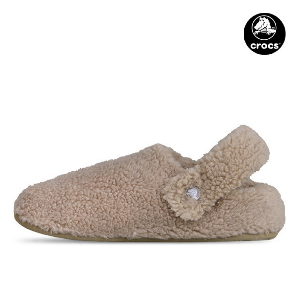 クロックスクラシックコージーメンズレディース冬用防寒ファースリッパ 209386-195