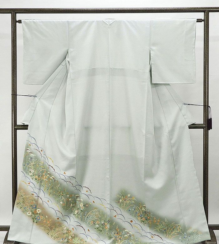 色留袖 ポリエステル はなぶさ きもの英 露芝四季花模様 身丈166.5cm 裄丈63cm 良品 八本矢車 一つ紋 りサイクル 着物 フォーマル 結婚式 披露宴 f0180 22,350円