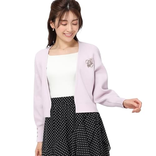 [ミッシュマッシュ] カーディガン ブローチ付きミドルカーディガン/MM418403 レディース MM418403 PINK