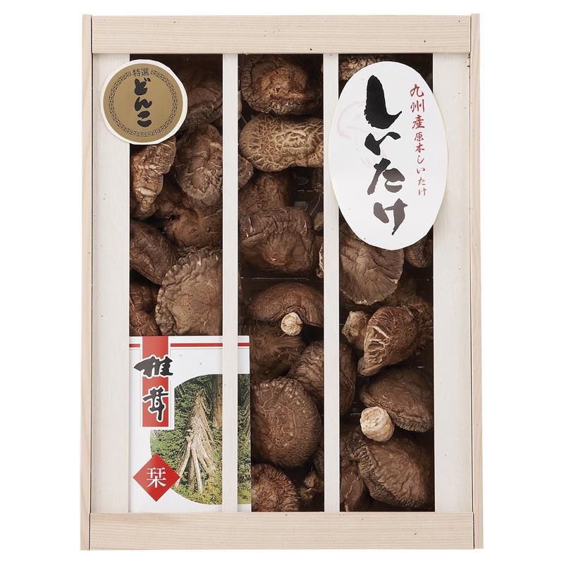 九州産原木どんこ椎茸（木箱入） KT-70S