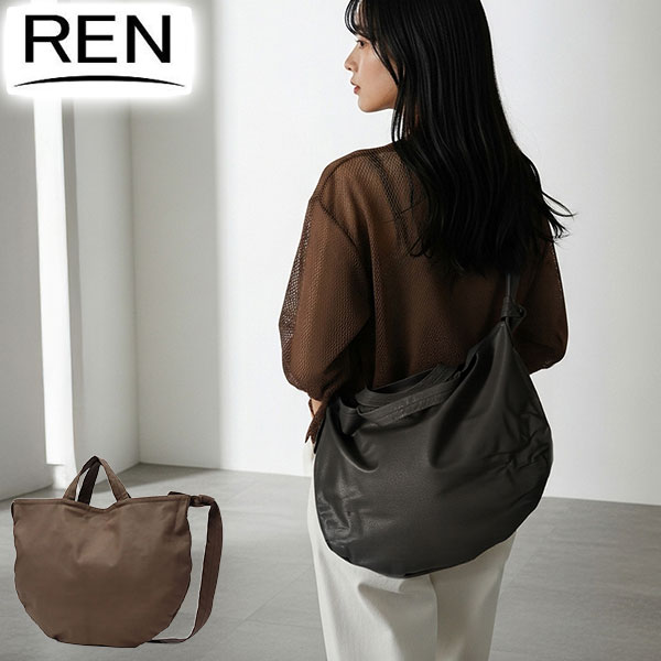 ショルダーバッグ レディース メンズ 斜めがけバッグ A4 軽い レザー 2WAY トートバッグ 山羊革 おしゃれ ラウンド bare 2wayサークルショルダー 1-11-30642