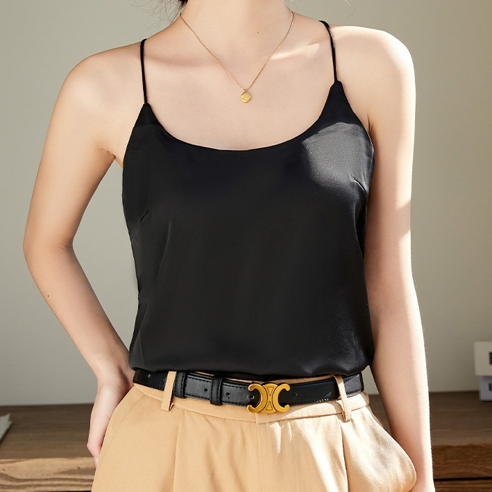 トップス キャミソール ブラトップ クロスデザイン バックシャン プルオーバー ミディアム丈 ブラパッド付き 可愛い かわいい 大人可愛い きれいめ シンプル 上品 レトロ おしゃれ かっこいい