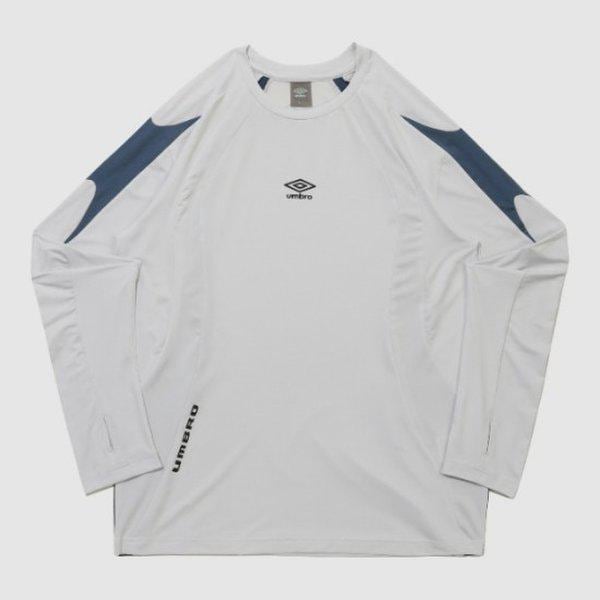 長袖Tシャツ VQA UR121SRL39-WGR PTR フットボール トレーニング長袖Tシャツ / WHITE GREY