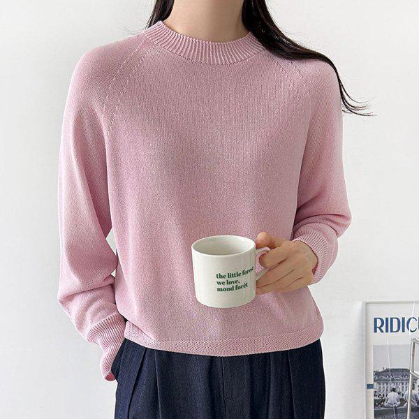 Hスタイル(KN)ホールガーメントカシミアラウンドニットティー 春 女性 ニットティー セーター Tシャツ 端境期
