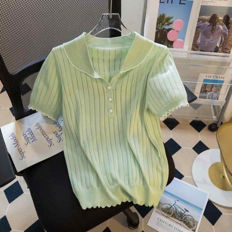 レディース ファッション 服 オシャレ カワイイ シンプル 大人カワイイ 大きいサイズ 秋 半袖 セーター シック トップス 5,377円