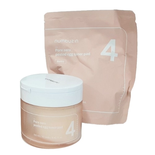 [毛穴角質]4番 毛穴ゼロたまご肌トナーパッド70枚 詰め替え企画 （70枚+70枚）