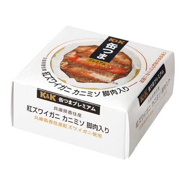K&K 缶つま 国産 紅ズワイガニ カニミソ脚肉入り 60g x6 メーカー直送