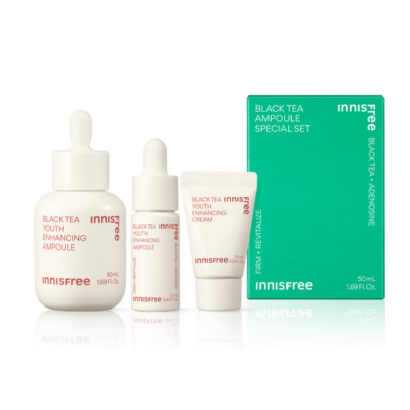 ブラックティー ユース エンハンシング 弾力 アンプル 50ml + エンハンシング アンプル 12ml + エンハンシングクリーム 10mlセット