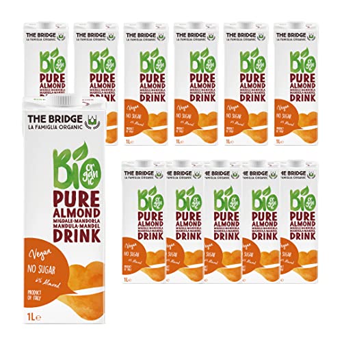 ミトク ブリッジ 有機アーモンドドリンク 1000ml 12本 (砂糖 添加物不使用)(有機JAS認証)