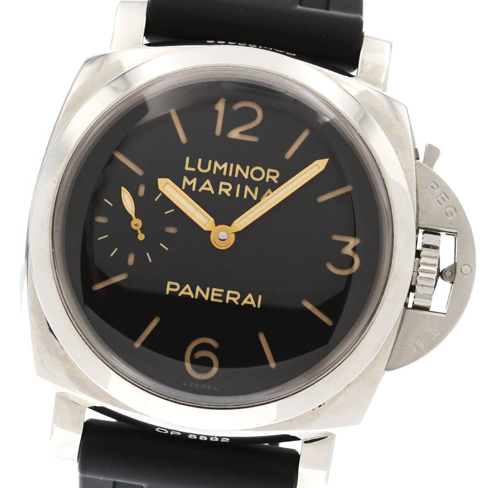 パネライ PANERAI PAM00422 ルミノール マリーナ1950 3デイズ スモールセコンド 手巻き メンズ 美品 内箱・保証書付き_867703【中古】