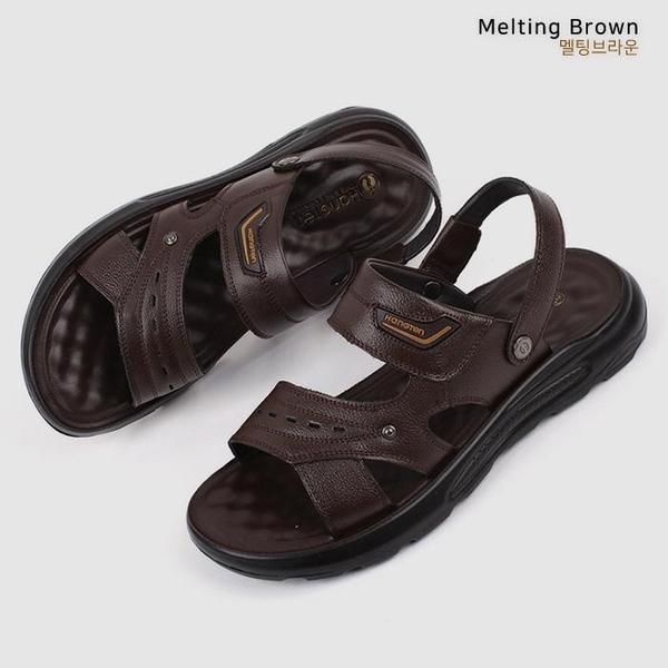 メンズ夏サンダル レザーサンダル S39