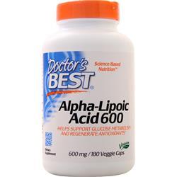 DOCTOR S BEST社　ベスト α-リポ酸(600mg) 180ベジカプセル