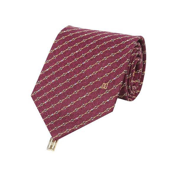 キュービックパターンオールオーバーネクタイ レッド__DLF1ACF1106R2