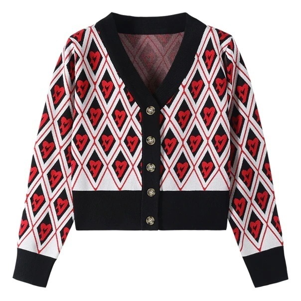 2色 アウター カーディガン レディース 秋冬 個性的 軽い ショート丈 長袖 萌袖 Vネック 前開き 伸縮性 黒 ブラック 青 ブルー パステルカラー 春カラー 秋カラー ゆったり ゆる ジャスト