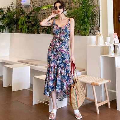 ワンピース ノースリーブ 春夏 カジュアル ロング aライン aライン Aライン フレア ロング ロング丈 マキシ マキシ丈 9分丈 アンクル丈 不規則丈 襟なし フレア セミフレア Aライン マーメ