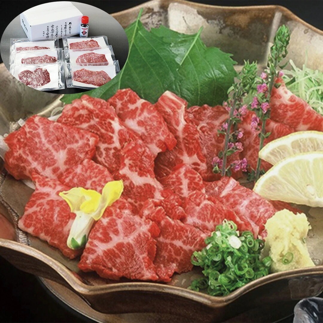 熊本 「千興ファーム」 鮮馬刺し 霜降ローススライス 霜降スライス40ｇ3ローススライス40ｇ3 【産直メーカー直送品】