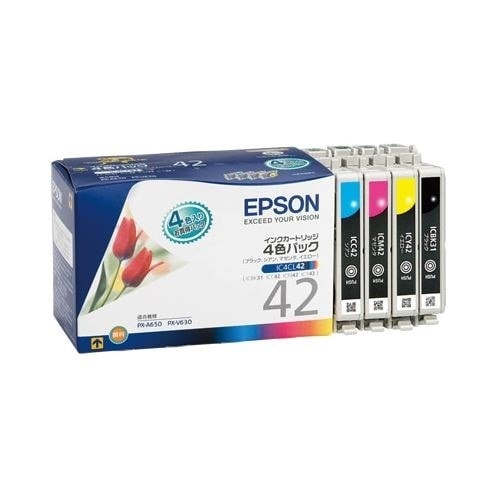 （まとめ買い）インクカートリッジ（4色パック） IC4CL42 00066627 [x3]
