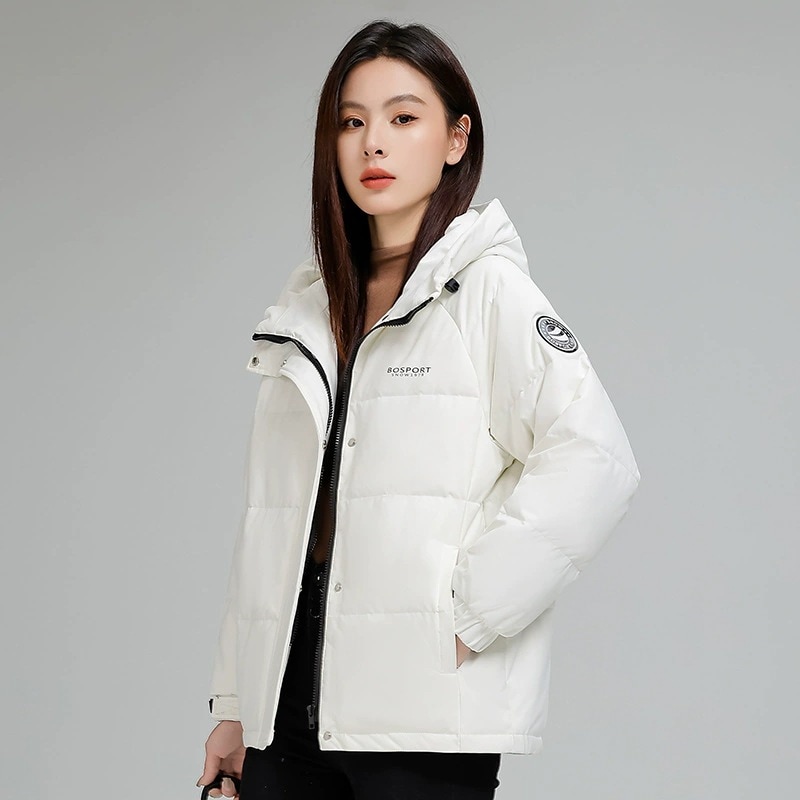 小柄 ダウンジャケット 白アヒルダウン 厚手 おしゃれ