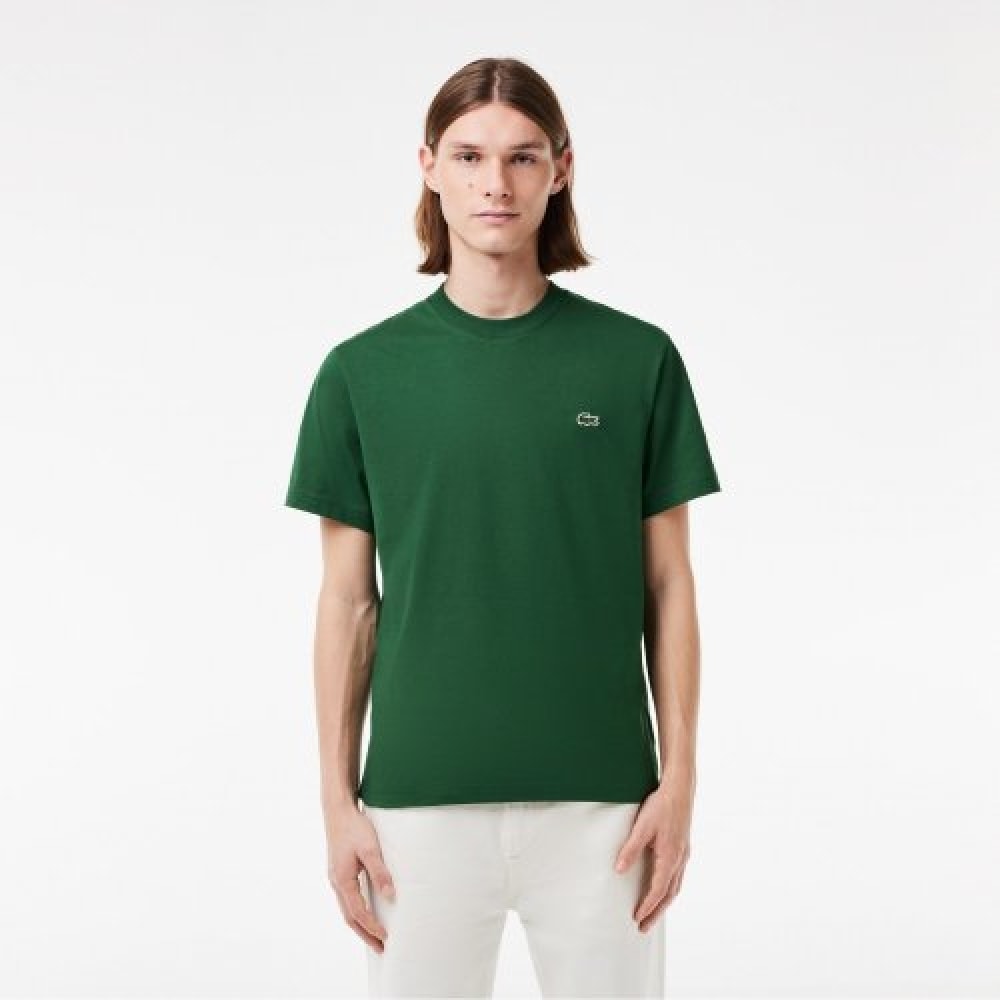 LACOSTE メンズクラシックフィットクルーネック T シャツ [グリーン]
