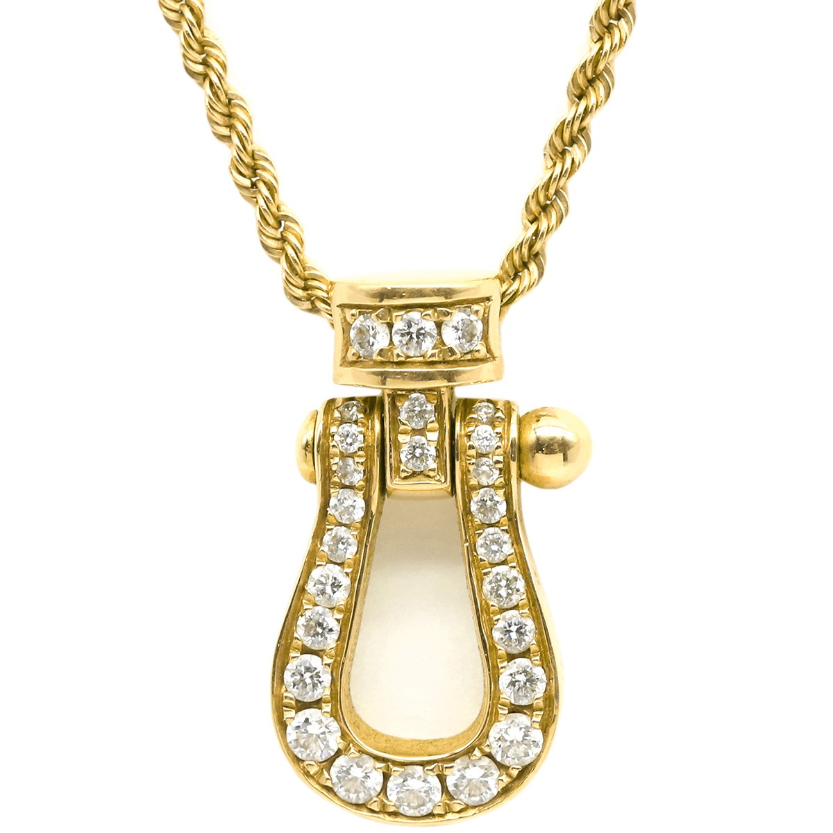 フレッド FRED ネックレス フォース10 ミディアムモデル チェーンセット K18YG ダイヤモンド イエローゴールド Au750 18K 18金 ダイヤ サテンコード 3B0201 7B023ネックレス