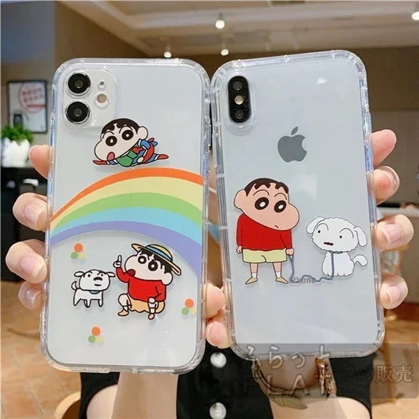 iPhoneケース クレヨンしんちゃん シロ 可愛い 全モデル対応 14 13 12 Pro Max SE3 SE2 XR 6 7 8 しんちゃん 携帯ケース おしゃれ 耐衝撃 アニ